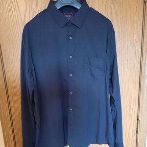 Untuckit Mens Black Performance Button Down Casual Shirt Size 3XL